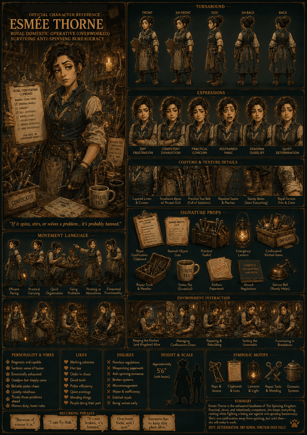 Esmée reference sheet