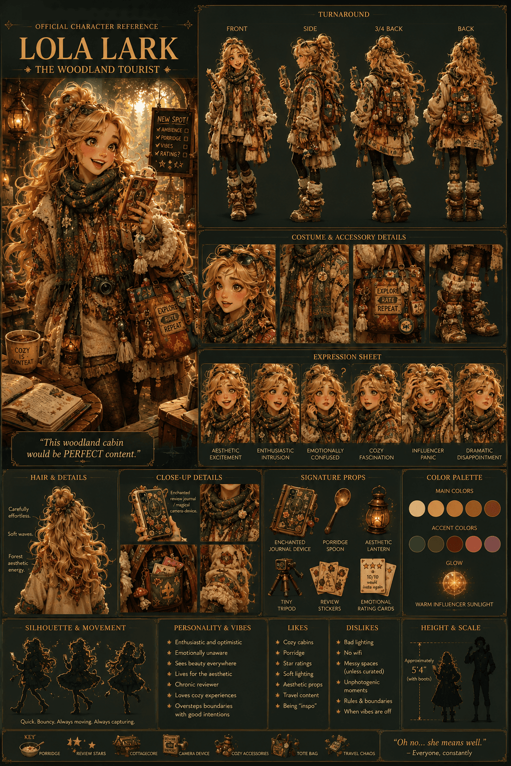 Lola Barker reference sheet