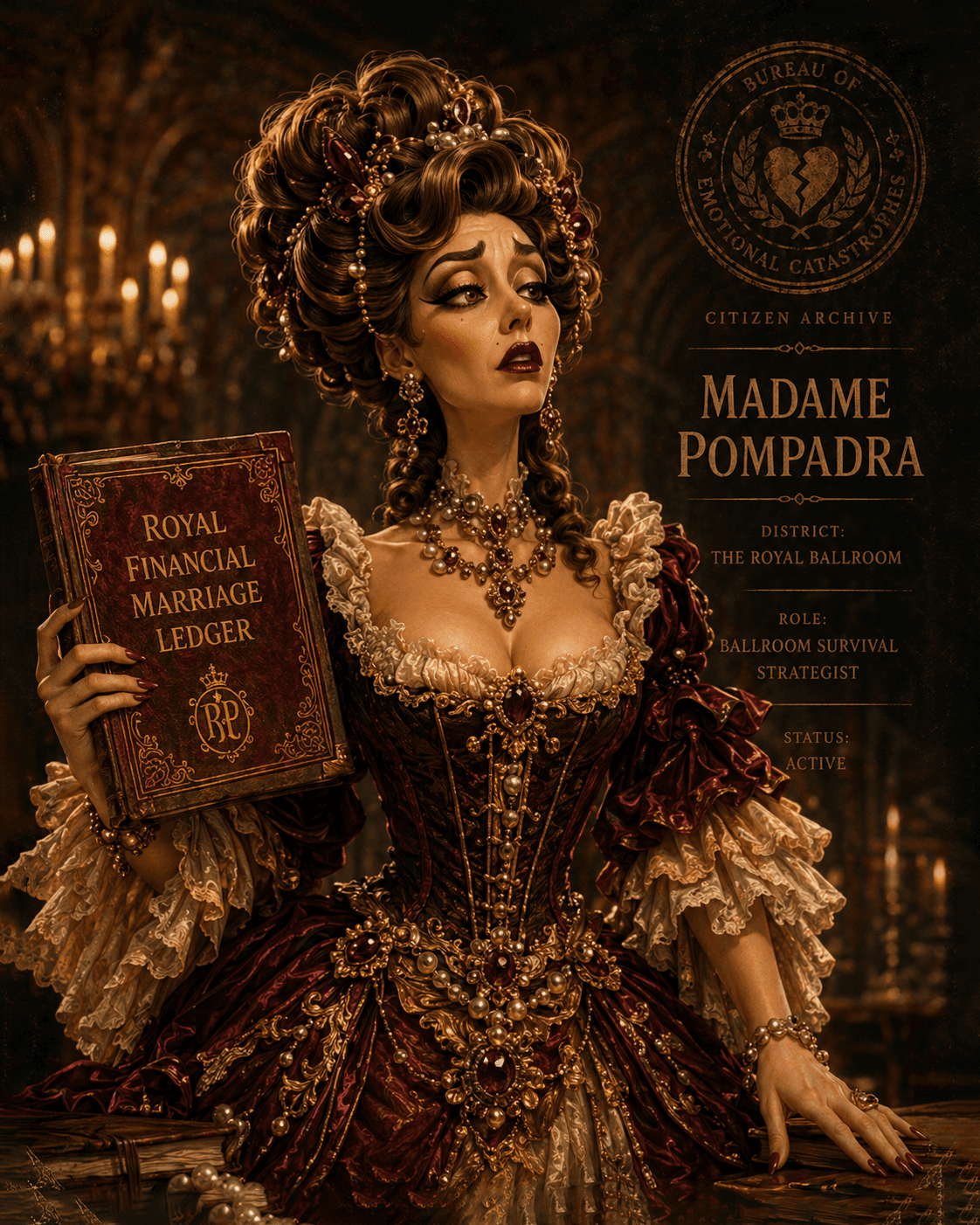 Madame Pompadra portrait