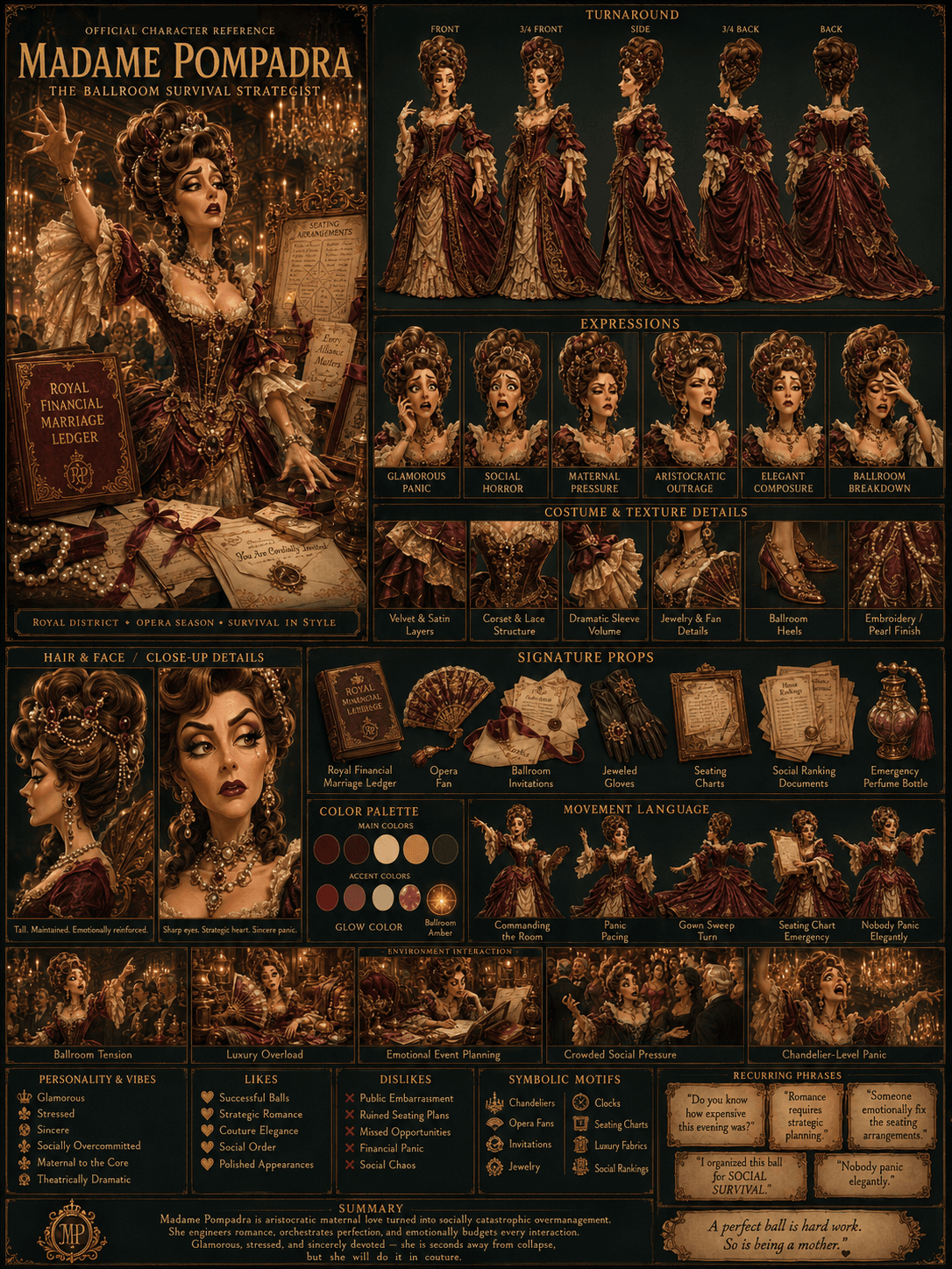 Madame Pompadra reference sheet