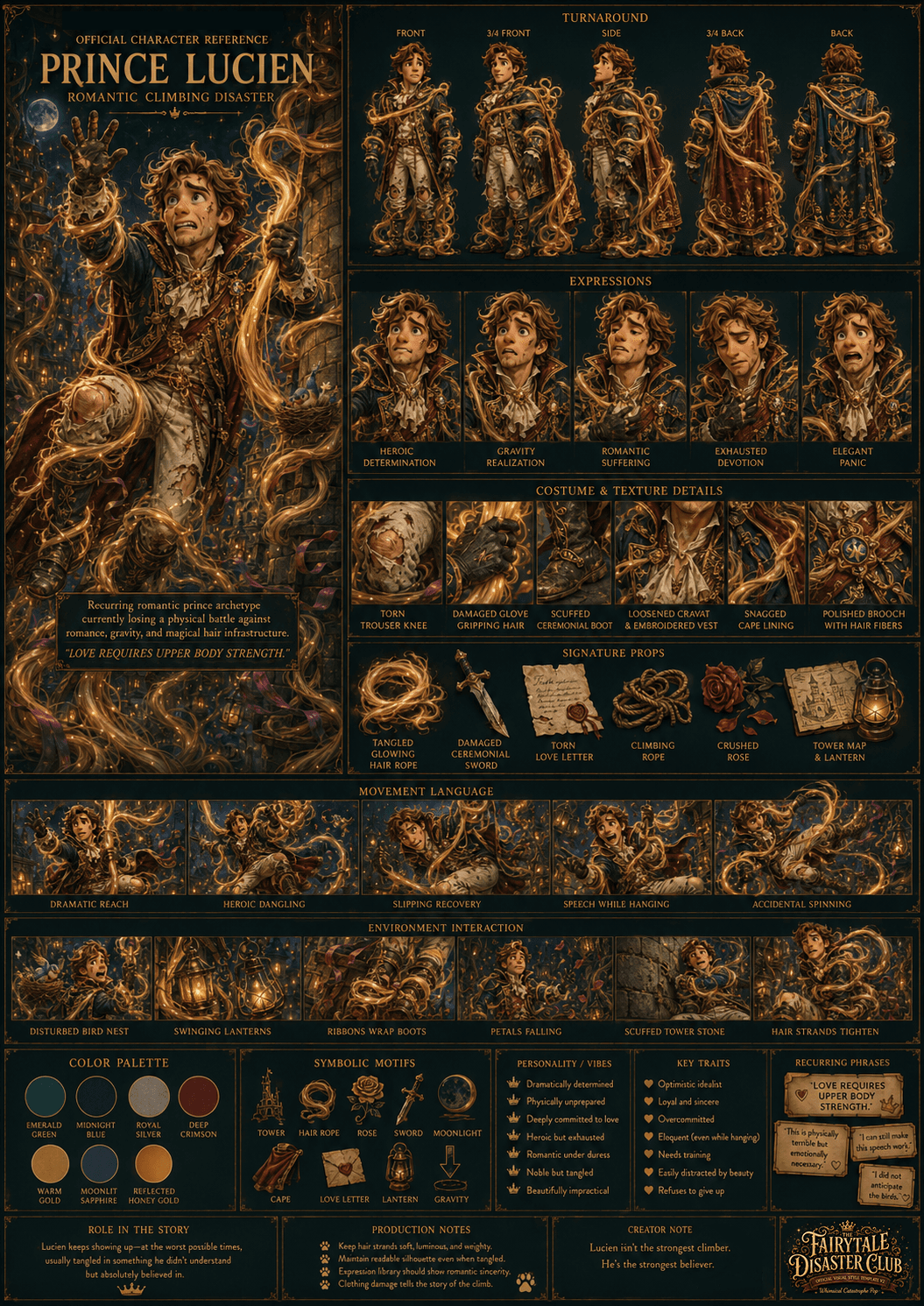 Prince Lucien Valecourt reference sheet
