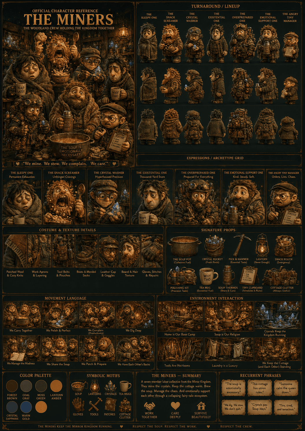 The Miners reference sheet