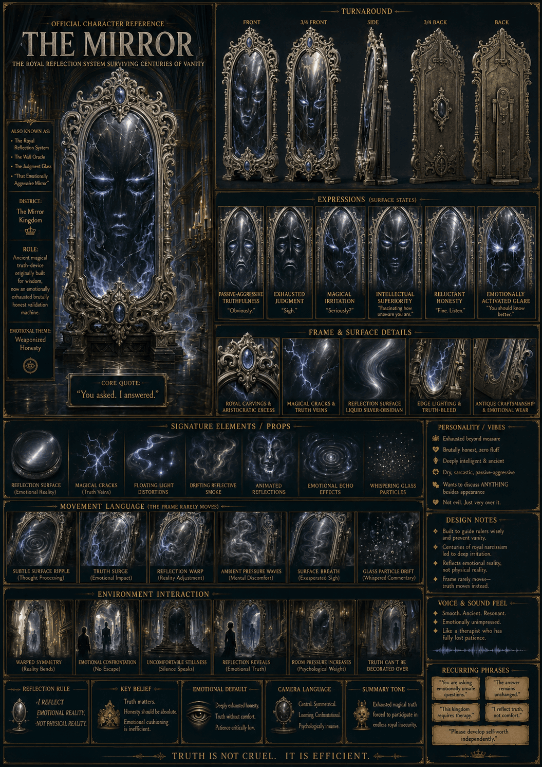 The Mirror reference sheet