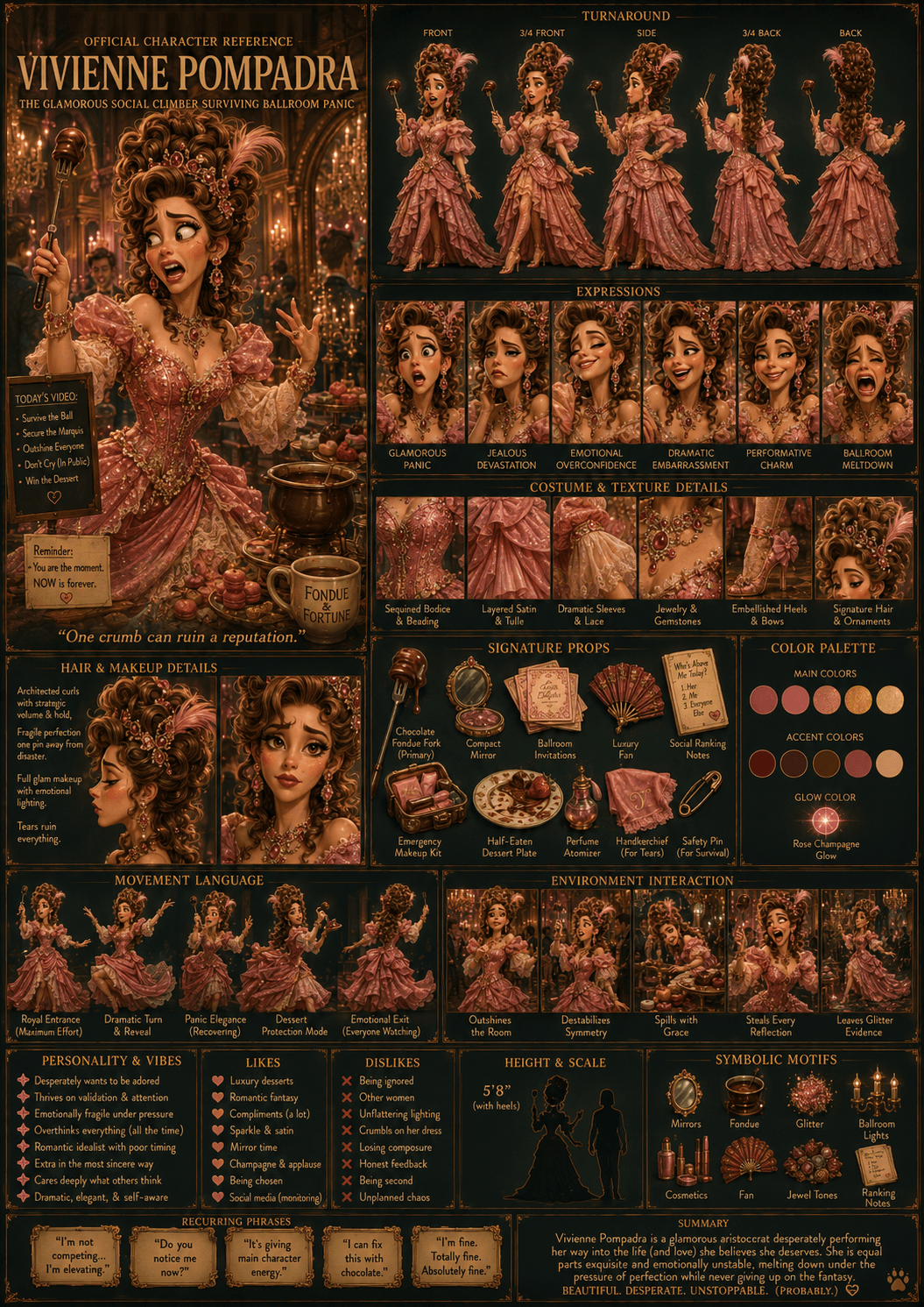 Vivienne Pompadra reference sheet