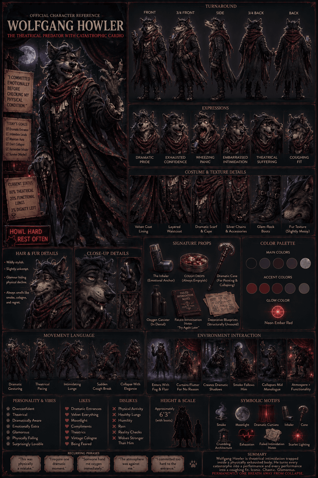 Wolfgang Howler reference sheet